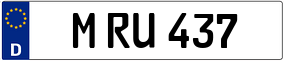 Trailer License Plate
